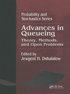 cover image of Advances in Queueing Theory, Methods, and Open Problems